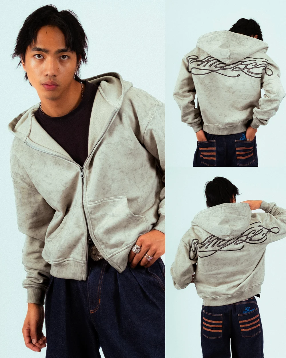 INK ZIP-HOODIE — view 6