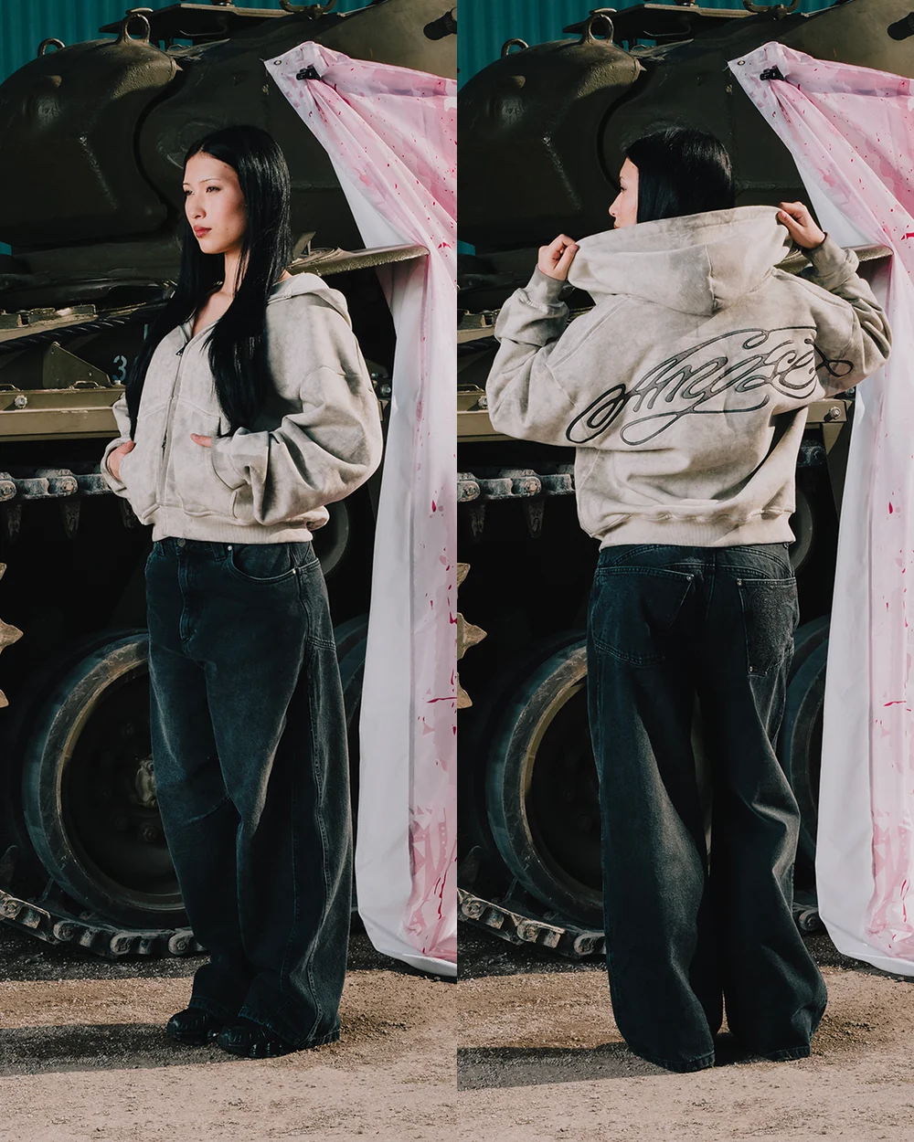 INK ZIP-HOODIE — view 4