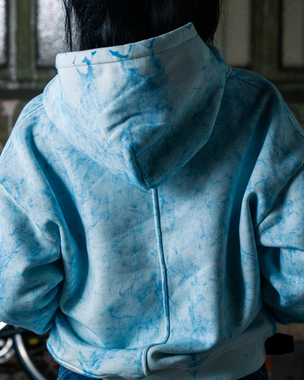 Double dyed garment detail