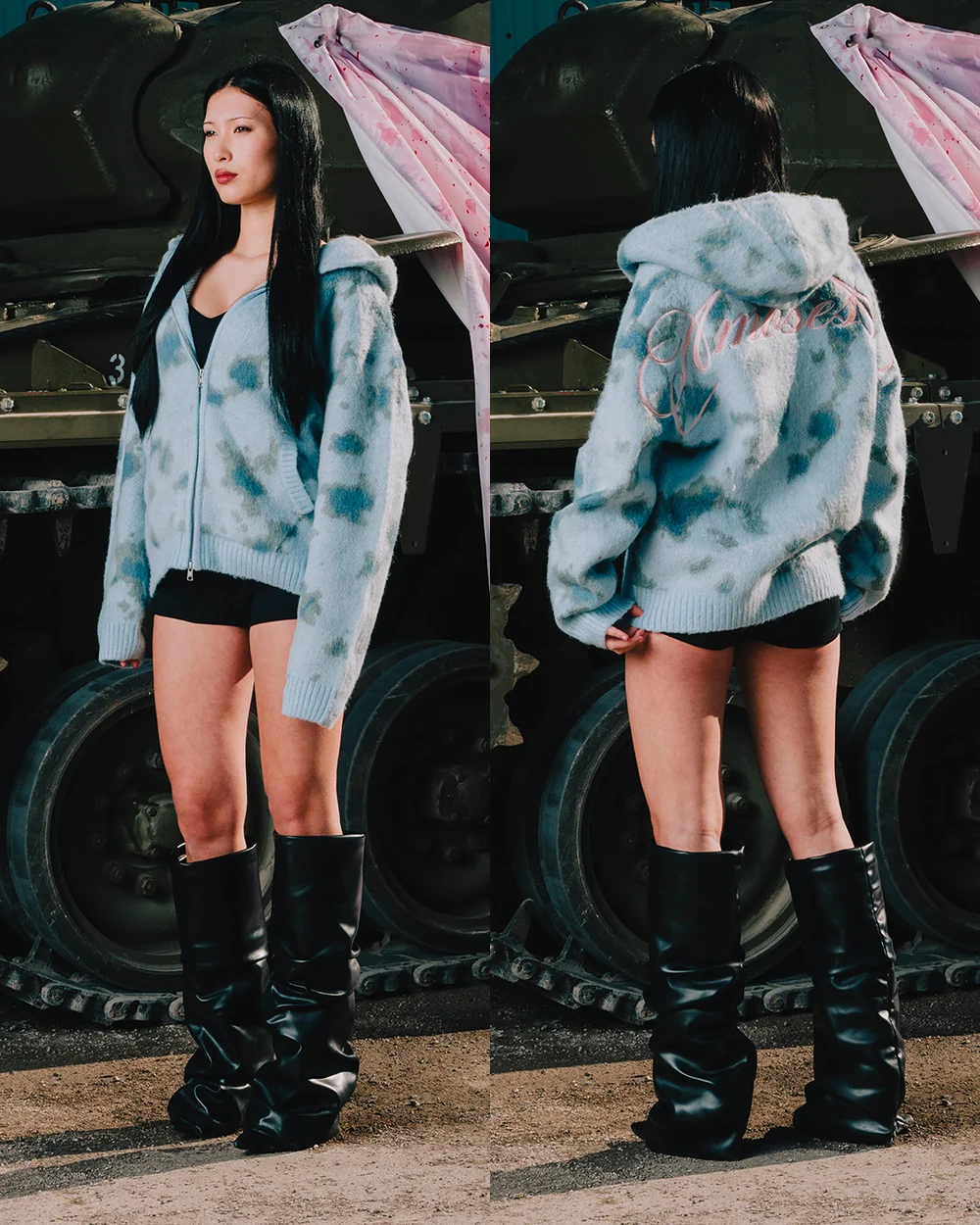 AQUA KNITTED ZIP β view 4