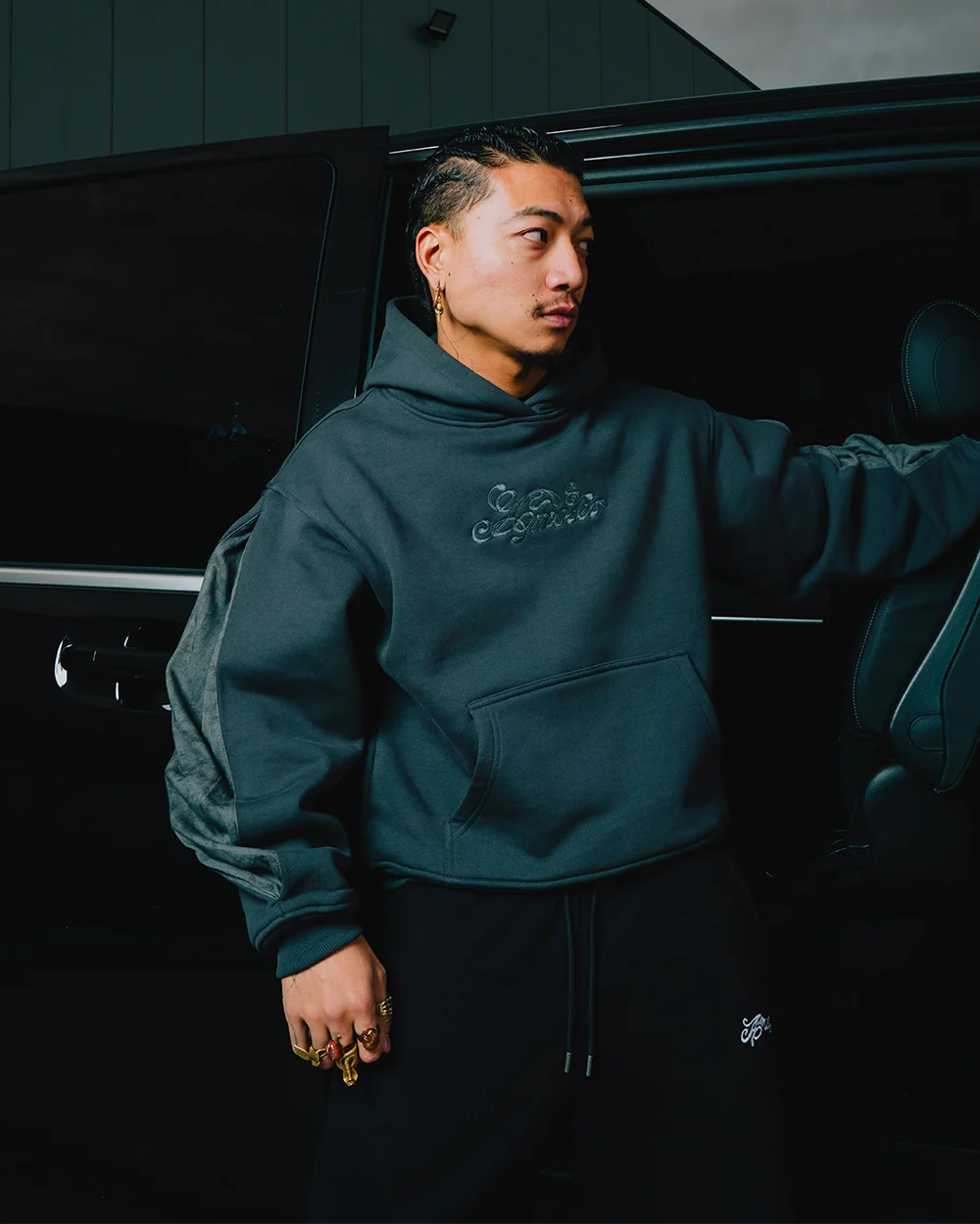 PLEATED HOODIE — view 2