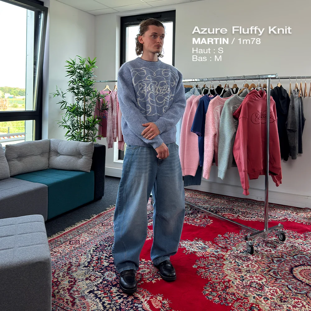 AZURE FLUFFY KNIT β view 4